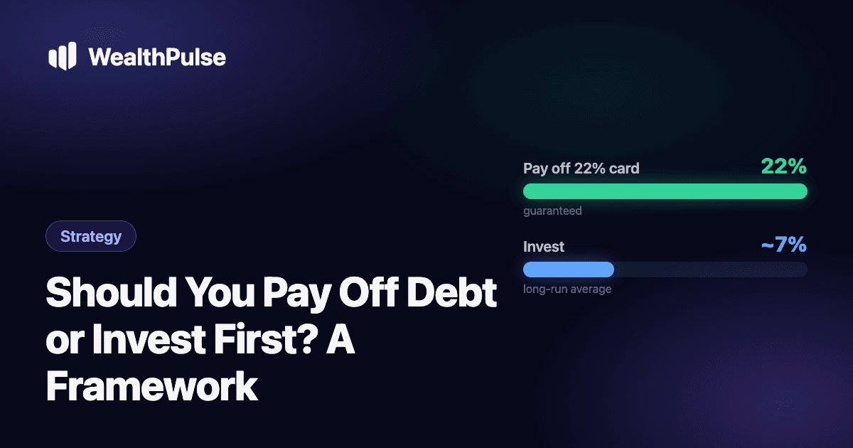 Should You Pay Off Debt or Invest First? A Framework