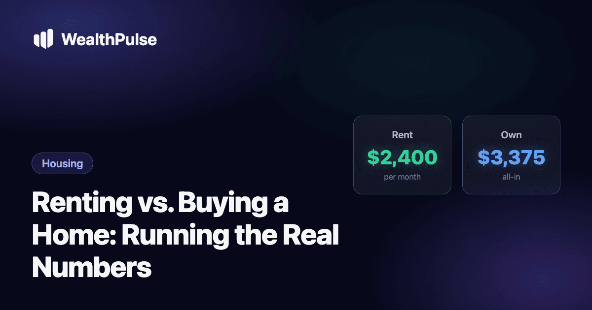 Renting vs. Buying a Home: Running the Real Numbers